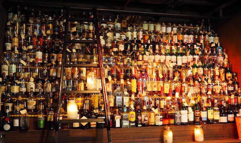 baxter inn whisky wall