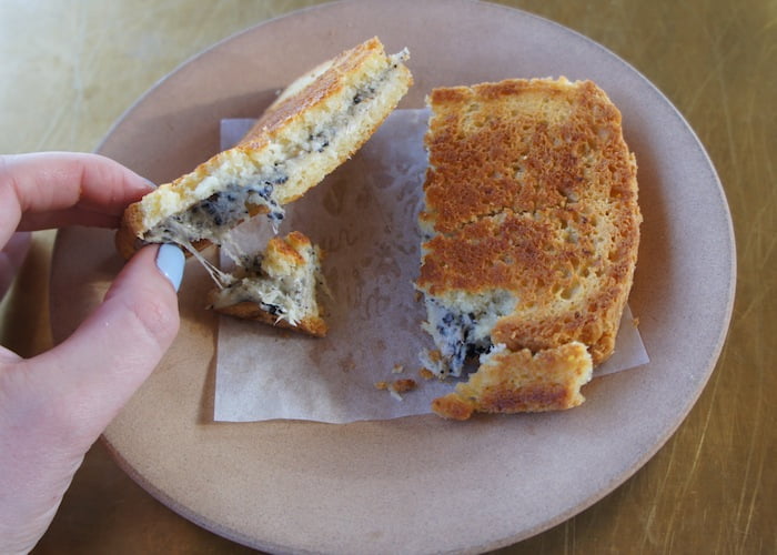 Five cheese truffle toastie ($22)