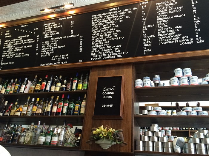 Continental Deli - menu
