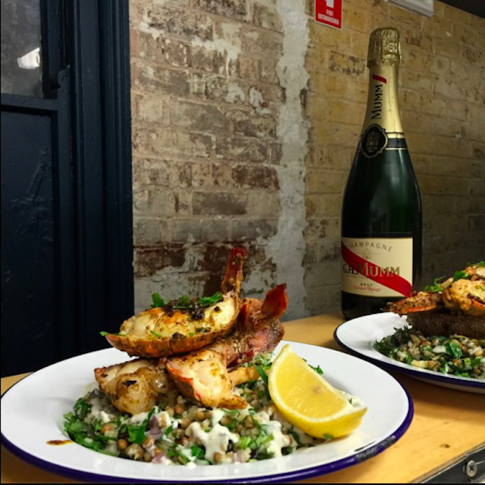 Crows Nest Johnny Lobster Chicken and Champagne