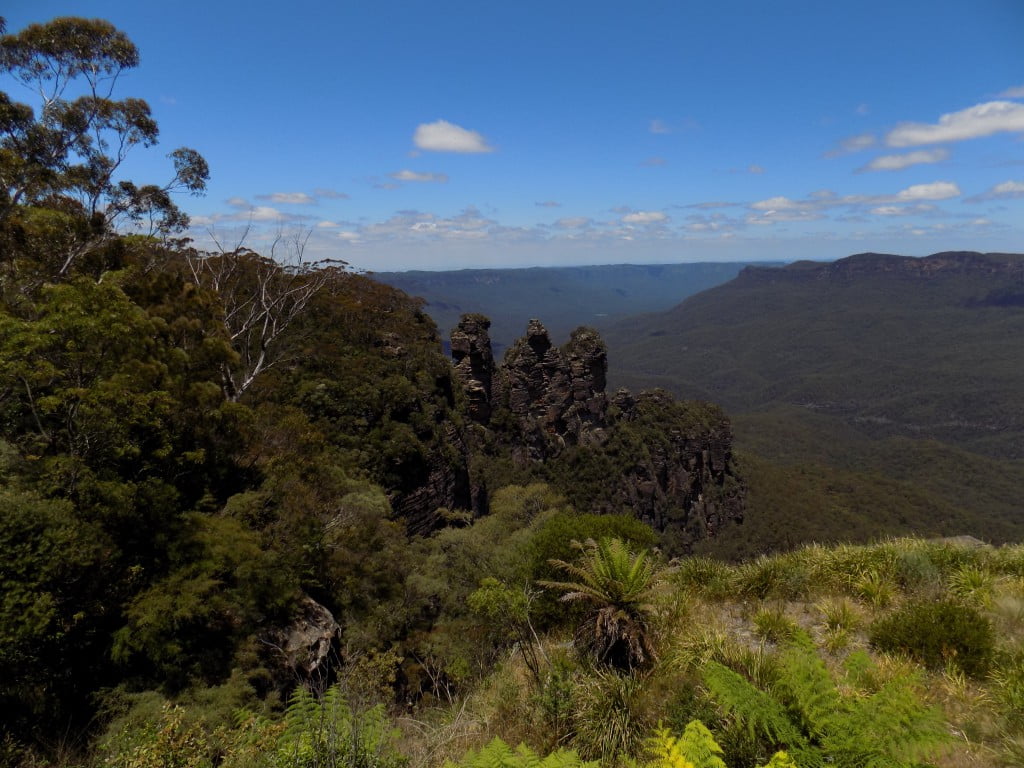 Orange road trip stopping at Blue Mountains
