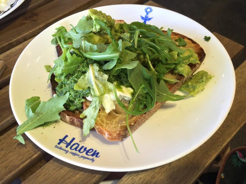Haven Specialty Coffee smashed avocado