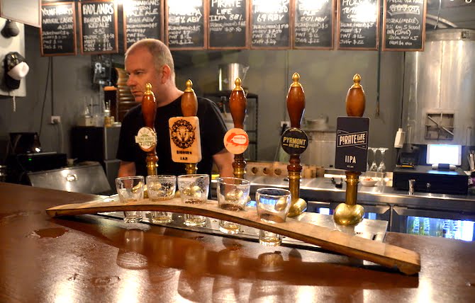 Staves Brewery on tap