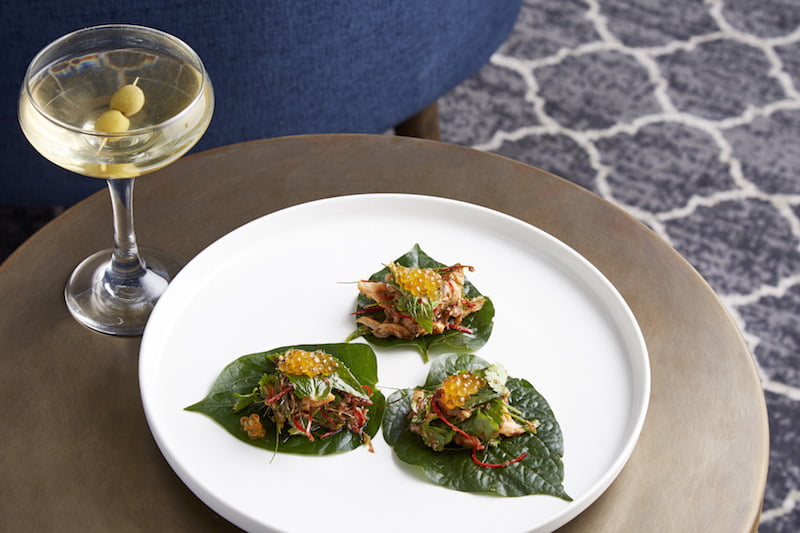 The Light Brigade Brigade Lounge trout in betel leaf