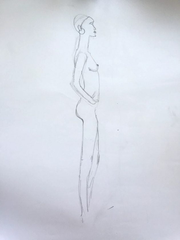 life drawing lani mitchell sketch