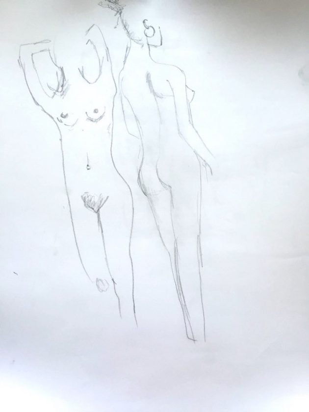 life drawing lani mitchell sketch