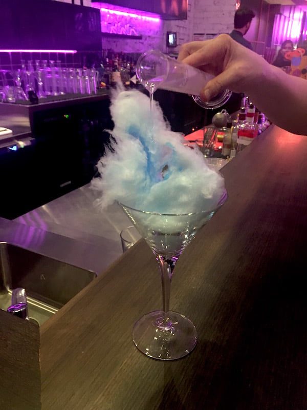 Rock Sugar fairy floss martini