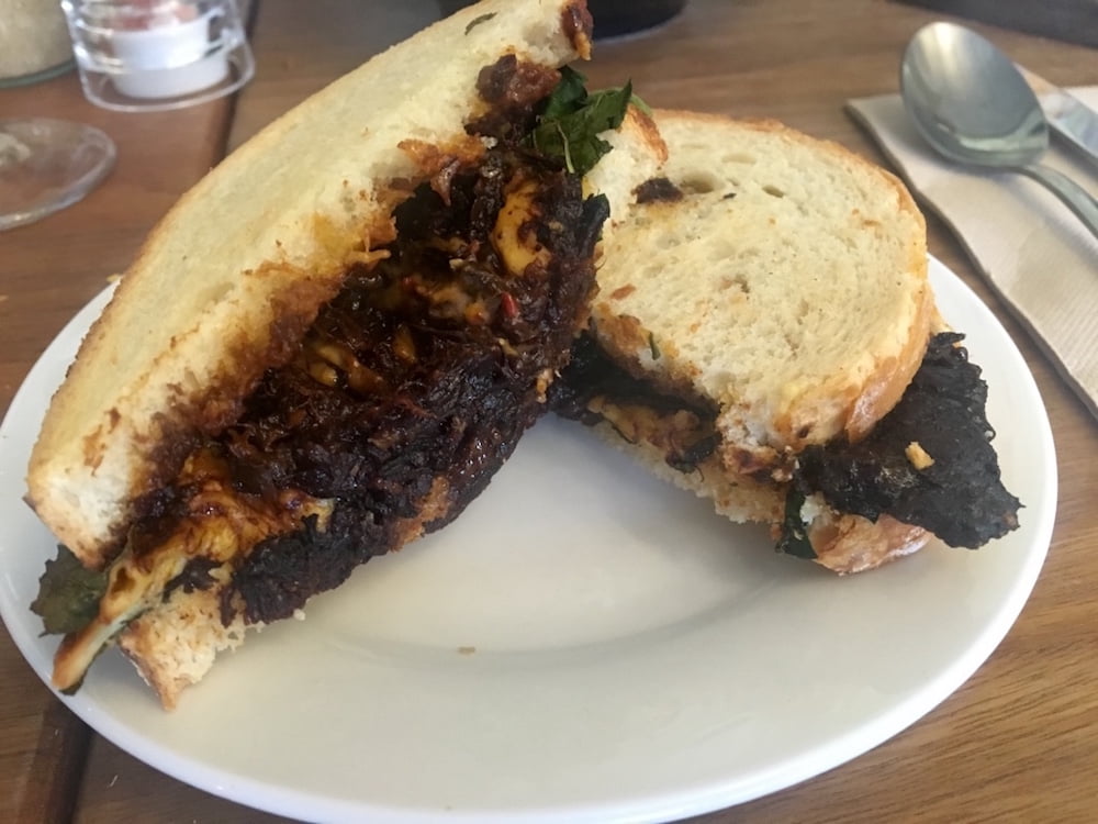 Girl Next Door pulled beef toastie
