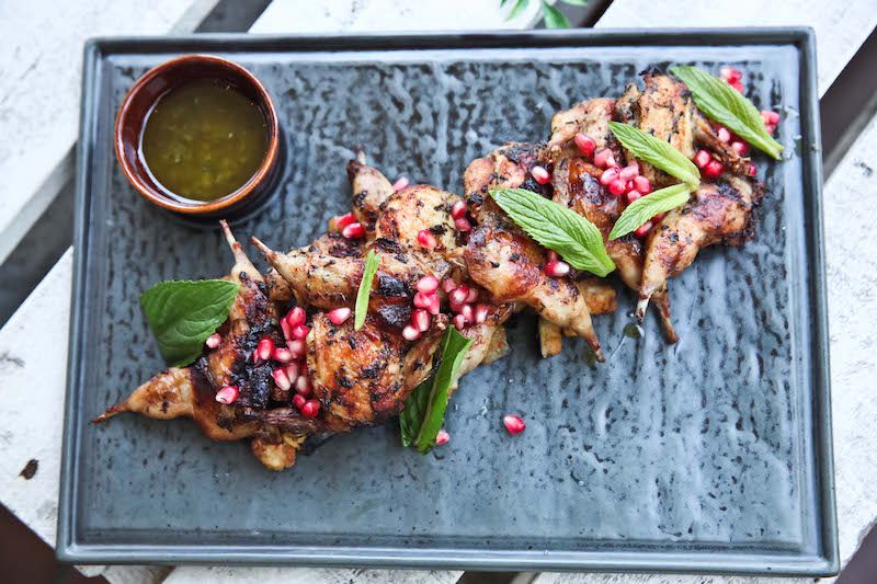 Oceans Dining BBQ quail