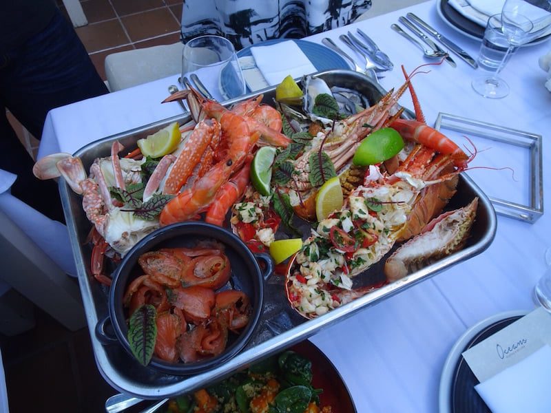 Oceans Dining and Drinks Cold Seafood Selection