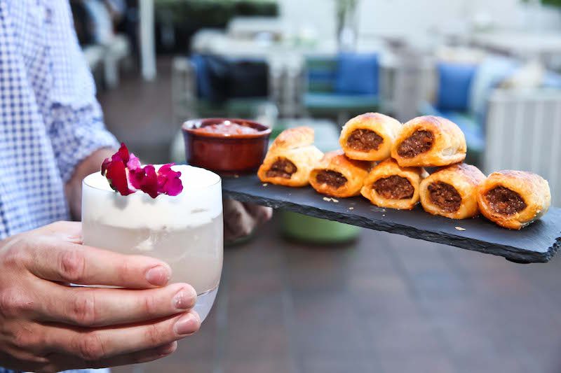 Oceans Dining wagyu sausage rolls