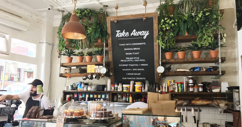 Tiny Giant Cafe front counter