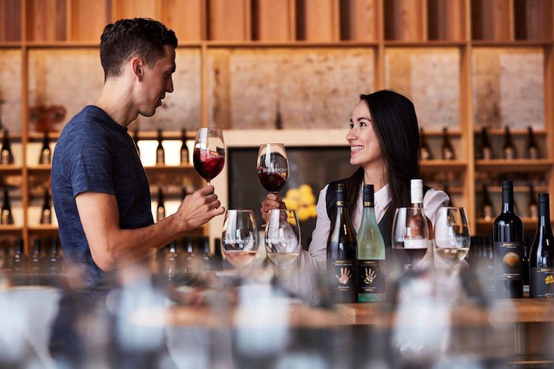 Handpicked Cellar Door people wine tasting