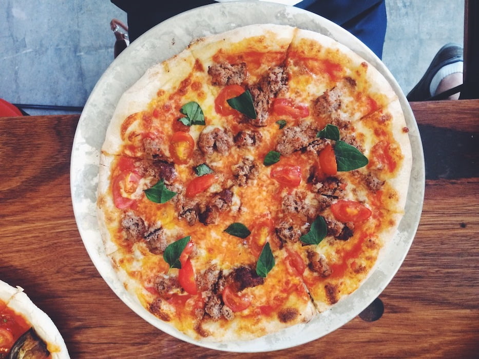 Small Print Pizza meatball