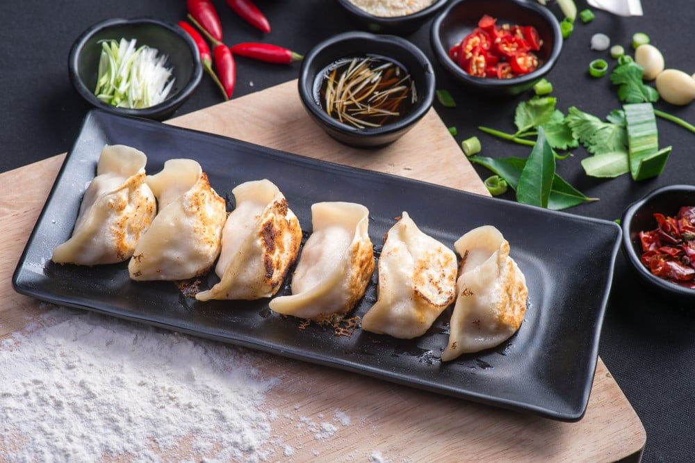 Pan fried pork buns