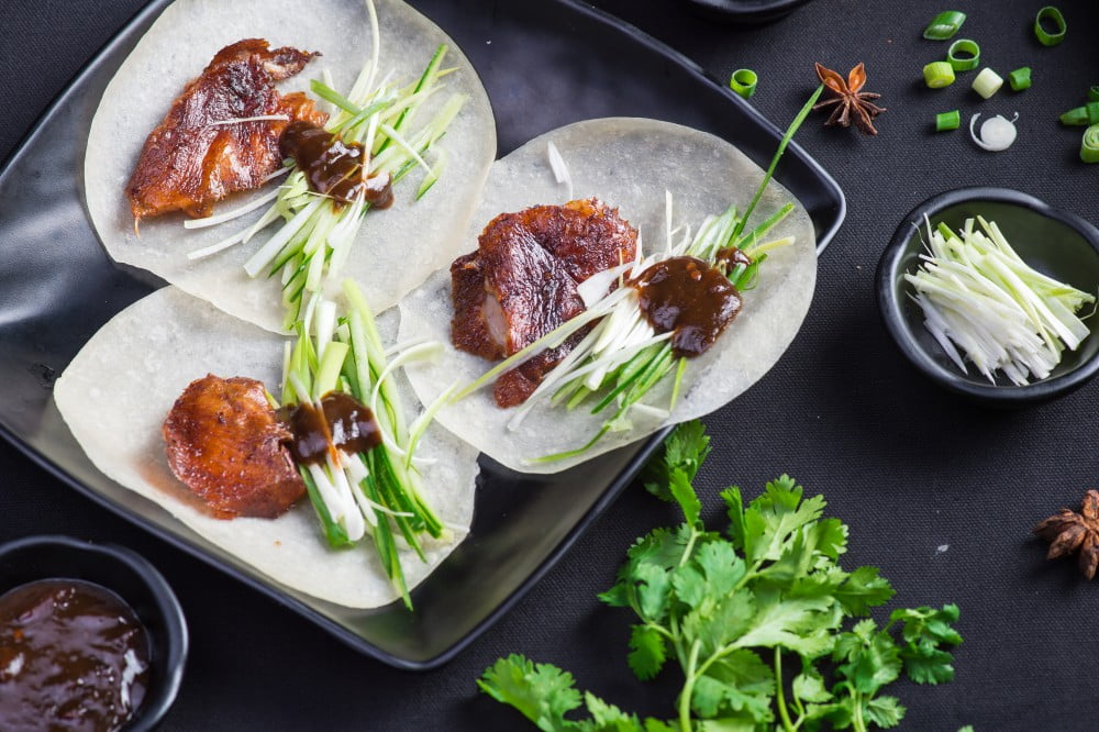 Peking duck pancake
