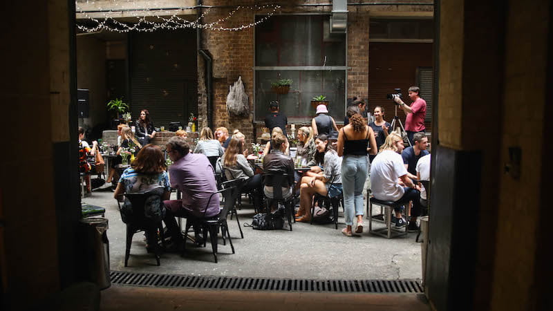 SILY Session, Since I Left You courtyard