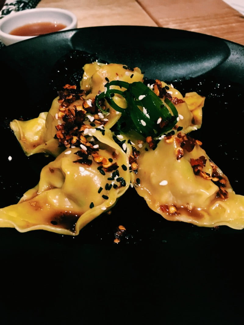 Chilli beef dumpling