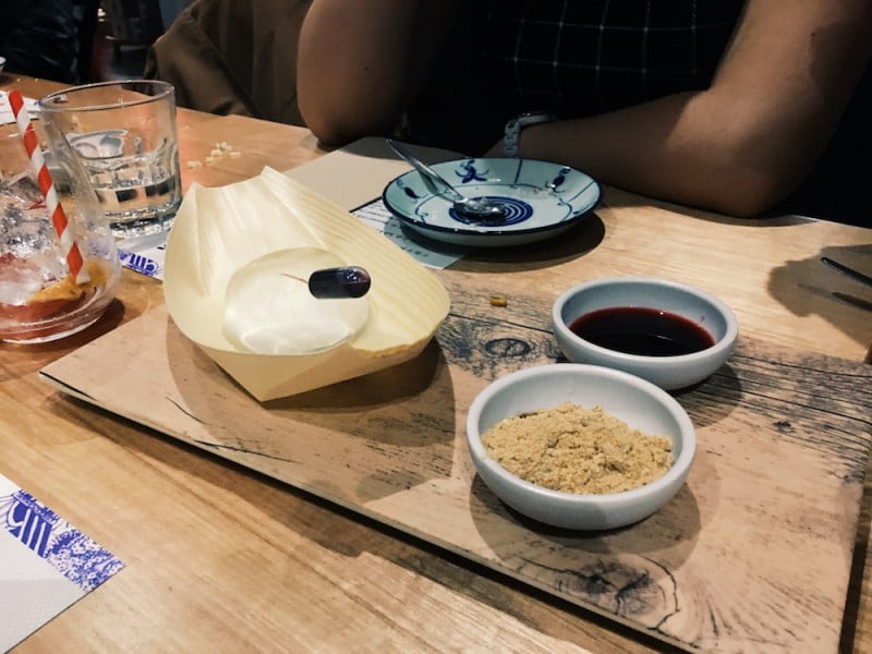Rosewater jelly dessert