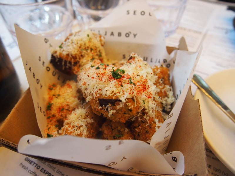 seoulja boy restaurant eggplant chips