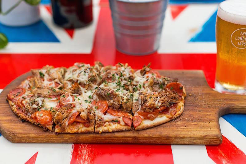 the london hotel pizza