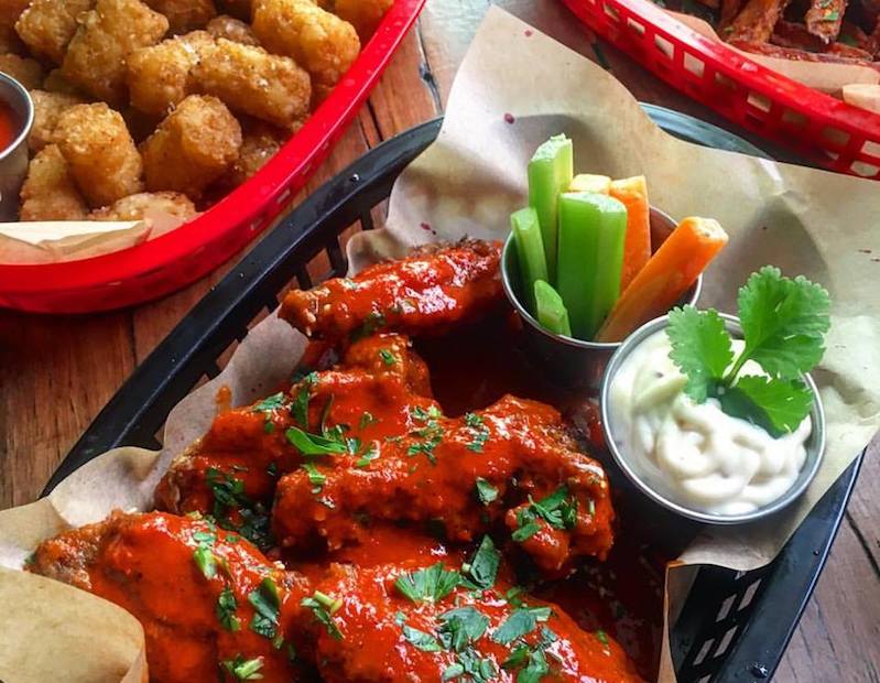 wings and tins tots