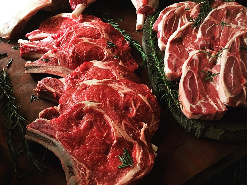 Meat at Angus and Bon