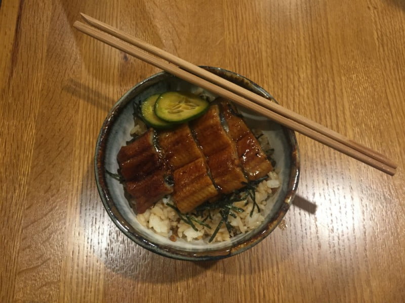 Grilled unagi don