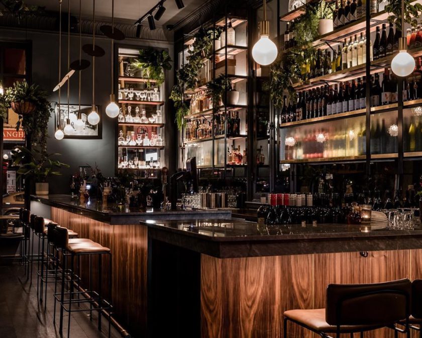 The bar at Ines Wine Bar
