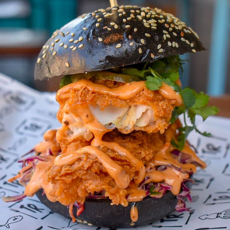 Tommy Ruffs Souther Fried Fish Burger