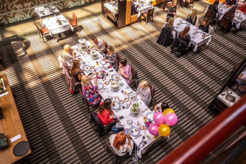 Intercontinental Melbourne the Rialto, high tea in the Alluvial atrium