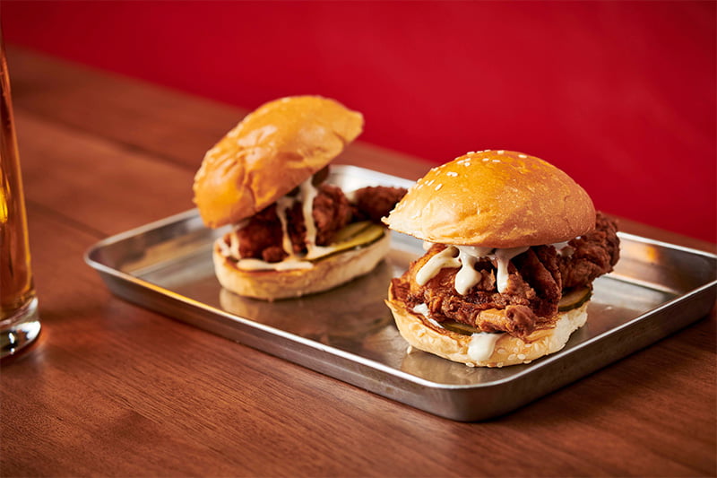 Burgers at Natural History Public Bar