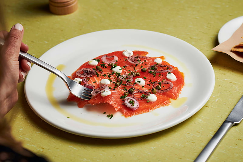 Cured Salmon at Natural History Public Bar