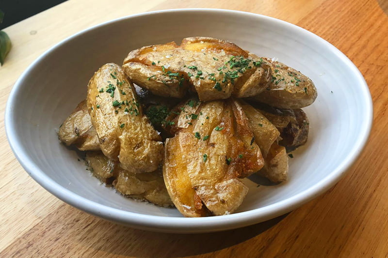 Kipfler potatoes cooked in duck fat from Yagiz