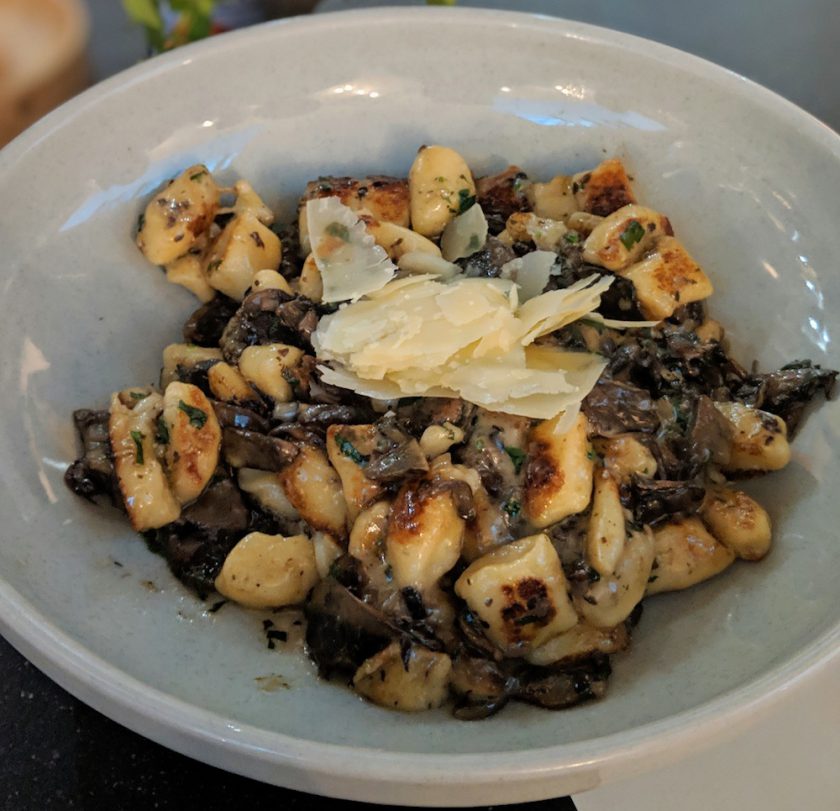 Pretty Boy Italian Steakhouse - Gnocchi, black truffle, porcini and portabello ragout