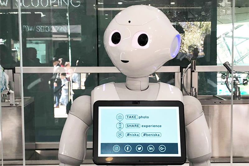 Pepper at Niska Robotic Ice Cream Bar