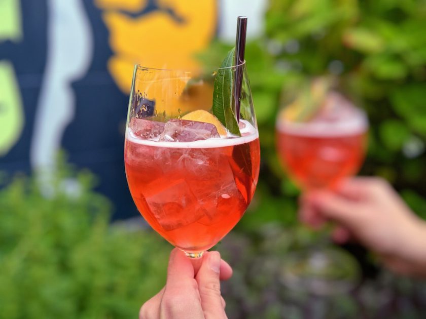 Balayage cocktail at Secret Garden Bar at QT