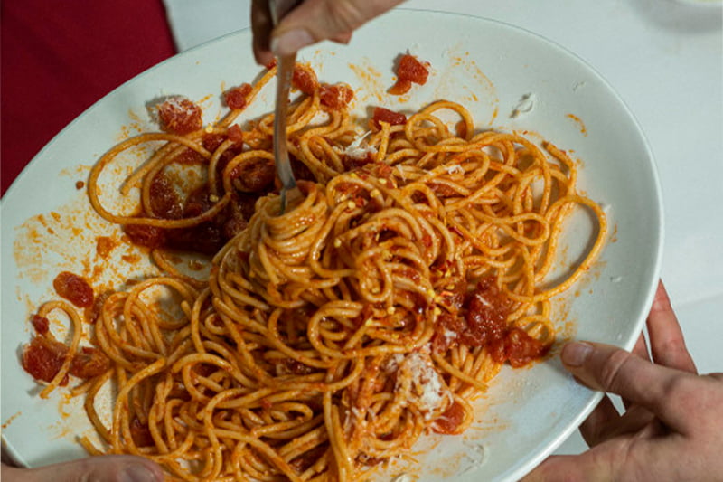 Spaghetti at Melbourne Food and Wine Festival