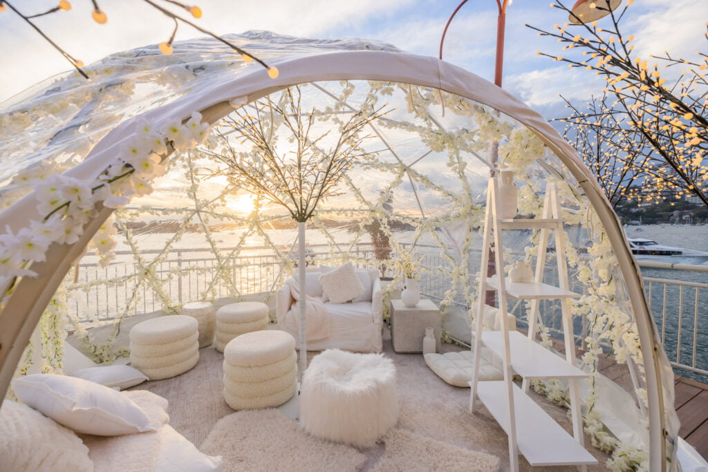 This Winter, Stay In A Luxe Cherry Blossom Themed Igloo Suite Overlooking Sydney Harbour