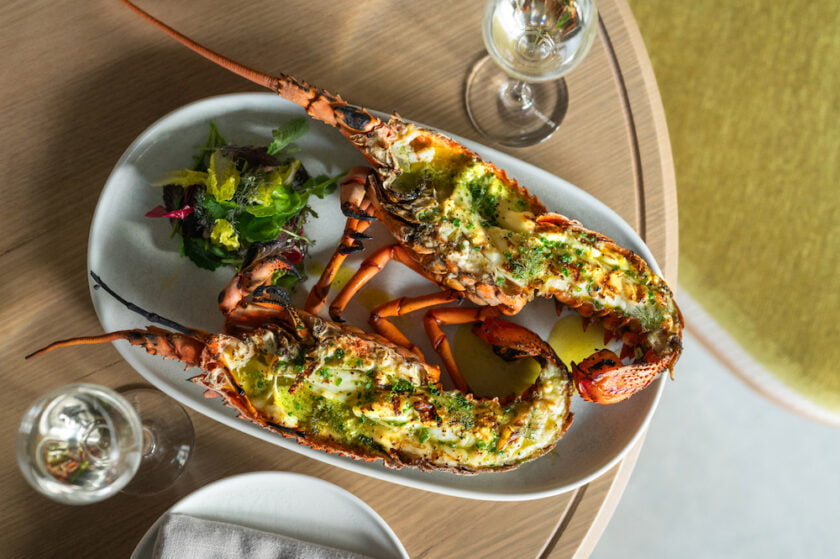Hurricane's Grill & Bar Cronulla whole lobster with butter