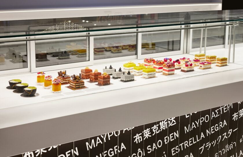Counter offering of cakes and pastries at Black Star Pastry Chatswood.