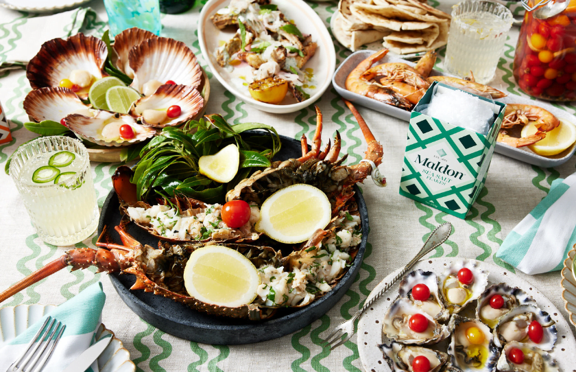 Selection of menu items on for Maldon Salt Margarita event at The Depot, Bondi.