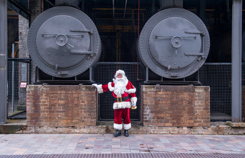 Santa Claus appearance at South Eveleigh Summer Express.