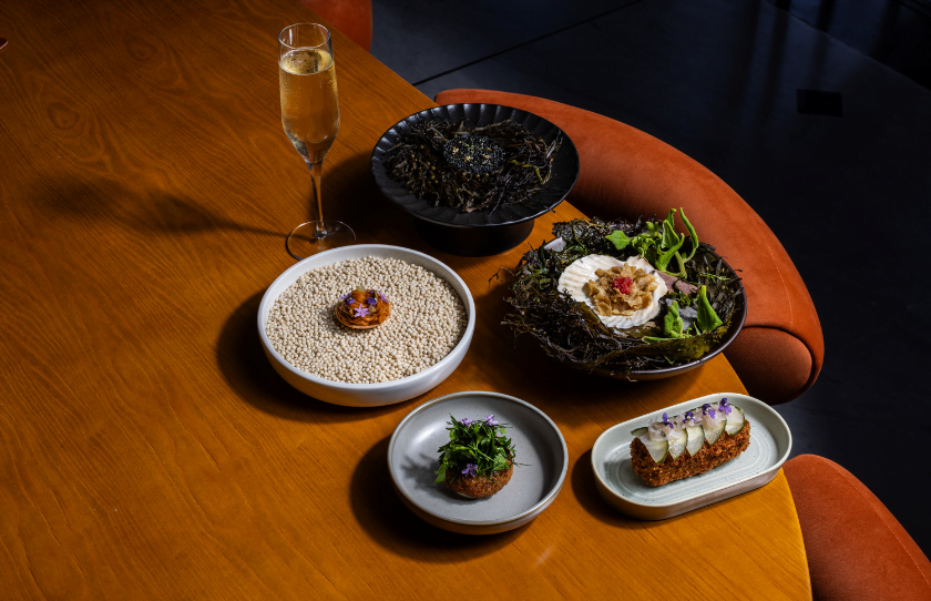 Selection of menu items from new Central Coast restaurant Meribella.