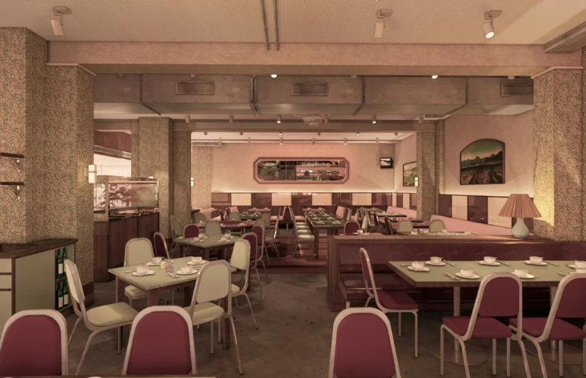 Merivale Good Luck Restaurant Lounge Render Of Dining Room
