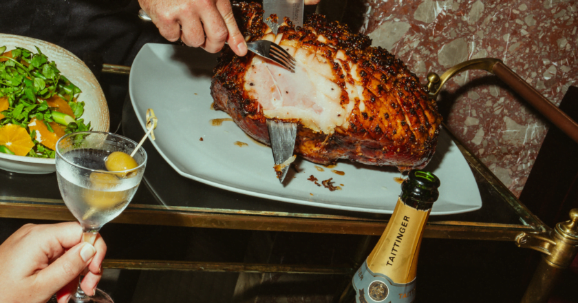 Luke Mangan's Guinness, Mustard And Maple Glazed Ham Sliced Up For Christmas Lunch Header Image