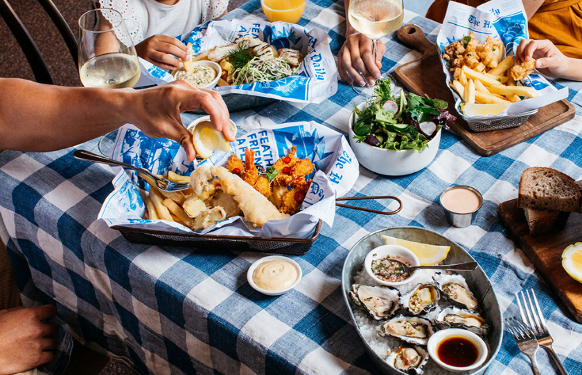 Menu options at Opera House Fish & Chip Shop