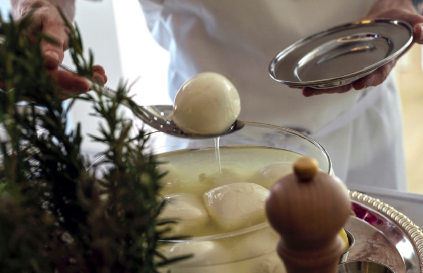 Cheese being treated at Snack Kitchen