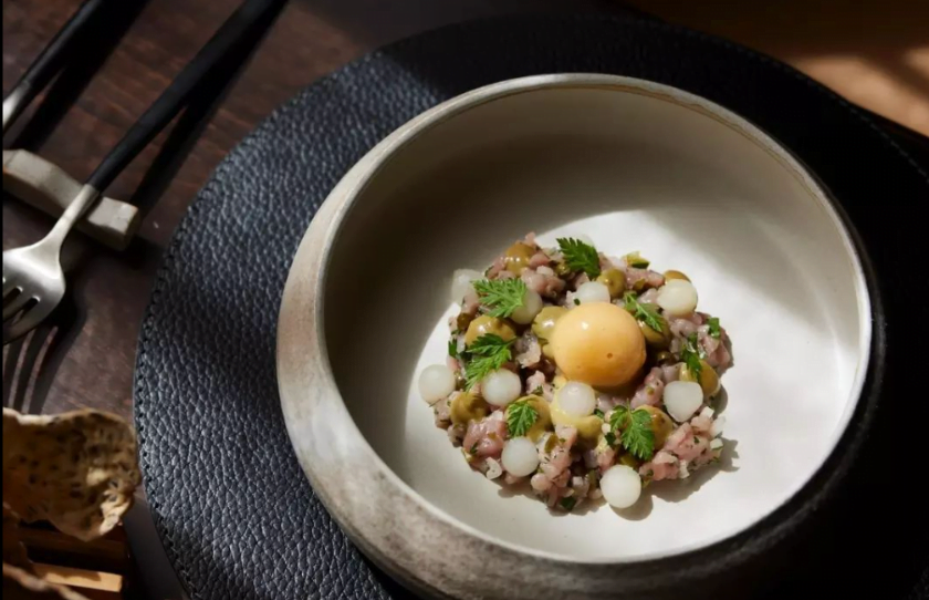 Entree dish at Le Salle Dining