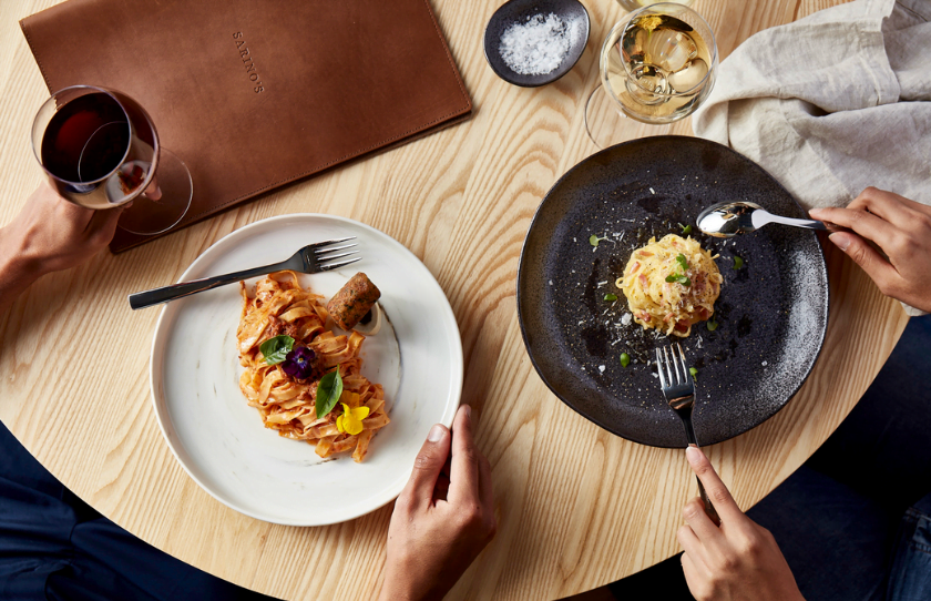 Sarino's valentine's dinner meal